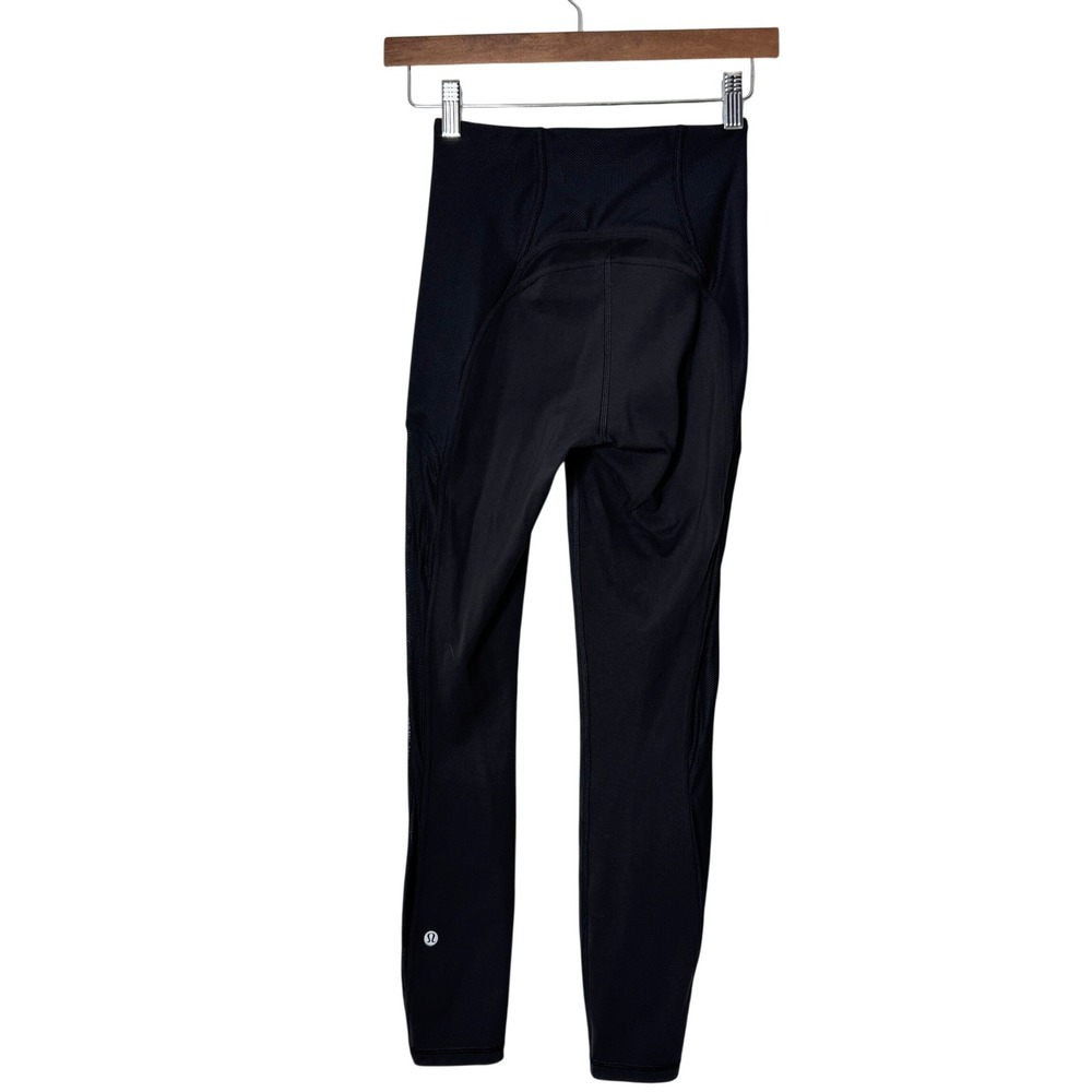 Lululemon Everlux and Mesh‎ Super High Rise Training Tights Black Womens 4